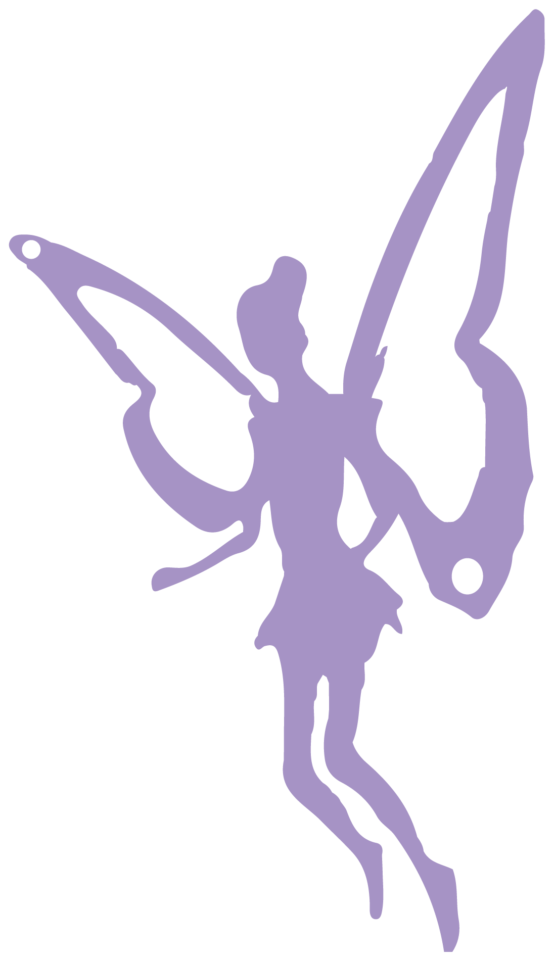 elferechts Icon einer fliederfarbenen Elfe